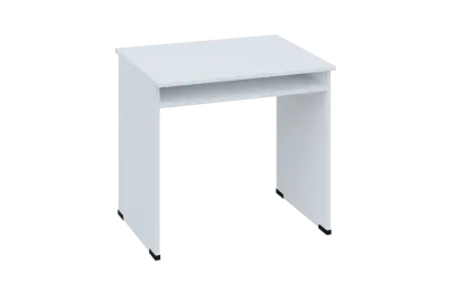 CPC 18 - 8 stůl kancelářský, dřevěná podnož, deska 18 mm, široký 800 mm, bílá